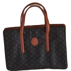 VALLE‎ VERDE  Monogram Logo  Women’s Black Leather TOTEMade In Italy  Purse